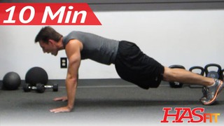 HASfit 10 Minute Chest Shoulders Triceps Workout - Chest and Triceps Exer...