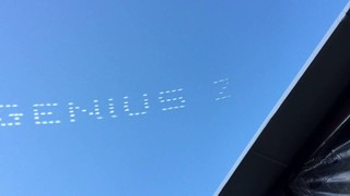 Zoho CRM hired sky writers at Dreamforce 2016