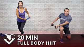 20 Min Full Body HIIT at Home with Dumbbells - Total Body 20 Minute HIIT ...
