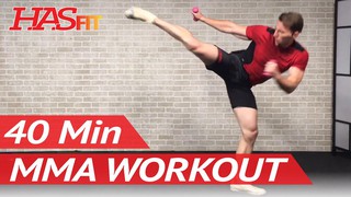 40 Min MMA Workout Routine - MMA Training Exercises UFC Workout BJJ MMA W...