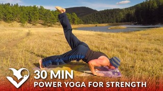 30 Minute Power Yoga Workout for Strength w/ Sean Vigue - Yoga Exercises ...