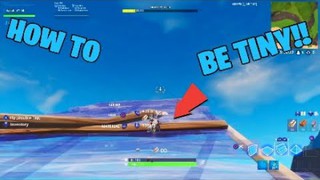 GLITCH* HOW TO BE TINY IN FORTNITE BATTLE ROYALE!!