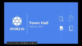 Storj's Town Hall Meeting Q1 2018 - sound quality updated