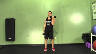Dumbbell Alternating Curls - HASfit Biceps Exercise - Dumbbell Bicep Exer...