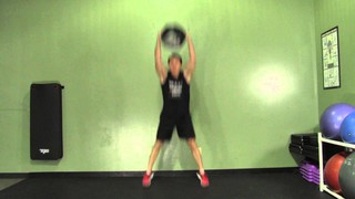Medicine Ball Posterior Swing + Jump - HASfit Medicine Ball Exercises - M...