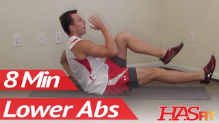 8 Minutes Lower Ab Workout - HASfit's Lower Abdominal Exercises - Work Ou...