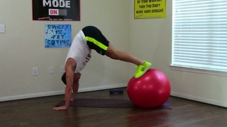 15 Min Exercise Ball Ab Exercise - HASfit Stability Ball Abdominal Workou...