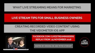 Live Stream News Week Commencing 25 November 2018