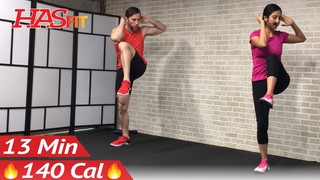 13 Min Standing Ab Workout for Women & Men at Home - Cardio Standing Abs ...