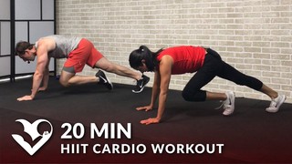20 Minute HIIT Cardio Workout for Women & Men at Home - High Intensity 20...