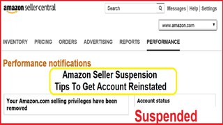 Amazon Seller Suspension - Get Seller Central Account Reinstated