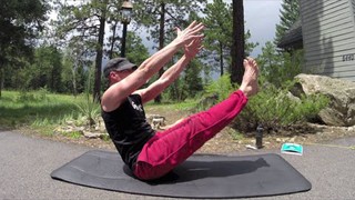 10 Minute Yoga Abs Workout w/ Sean Vigue - HASfit Pilates Ab Exercises - ...