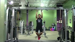 Eccentric or Negative Pull Up - HASfit Back Exercise Demonstration - Nega...