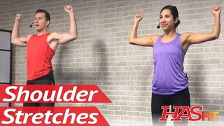10 Min Shoulder Stretches & Shoulder Pain Relief Exercises - Shoulder Str...