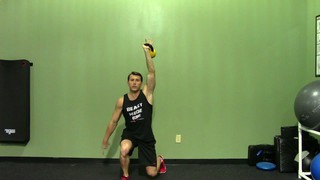 Kettlebell Overhead Split Squat - HASfit Kettlebell Exercise Demonstratio...