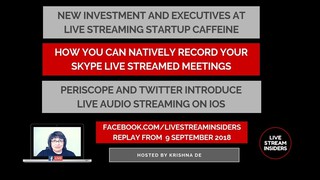 Live Stream News Week Commencing 9 September 2018