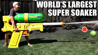 World's LARGEST SUPER SOAKER!! (not clickbait)