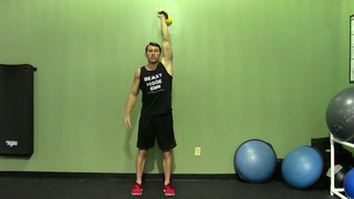 Kettlebell Push Jerk - HASfit Kettlebell Exercise Demonstration - Kettleb...