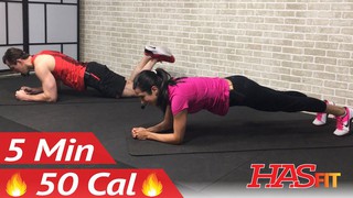 5 Minute Abs Workout for Beginners - 5 Min Easy Beginner Ab Workout for W...