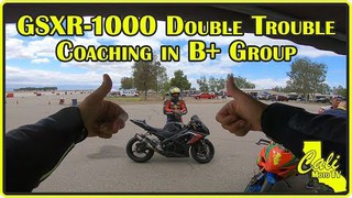 GSXR-1000 Double Trouble Motorcycle Coaching in B+ Group at Cali Track Da...