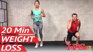 20 Min Home Workout without Equipment for Women & Men - Exercises to Lose...
