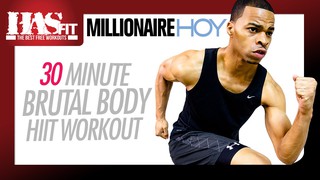 30 Minute Brutal HIIT Workout without Weights w/ Millionaire Hoy - High I...