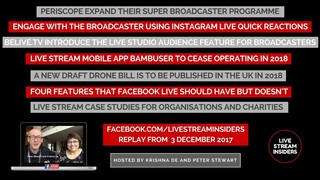 Live Stream News Week Commencing 3 December 2017