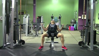 Low Incline Cable Curl - HASfit Biceps Exercise Demonstration - Cable Cur...