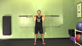 Barbell Power Clean and Jerk from Floor - HASfit Olympic Exercise - Olymp...
