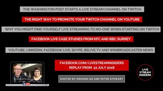 Live Stream News Week Commencing 22 July 2018
