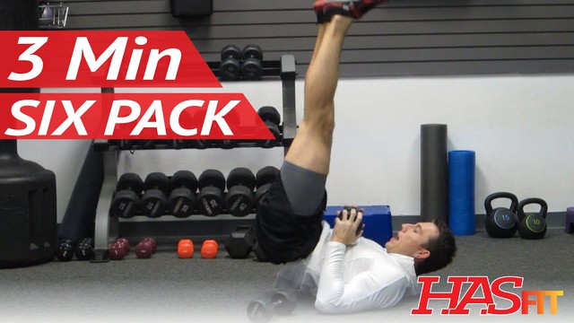 Six Pack in 3 Minutes 6 Pack Ab Exercises Workout by Coach Kozak How to get a 6 pack fast HASfit