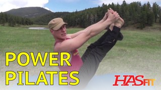 18 Minute Power Pilates Workout Routine w/ Sean Vigue - HASfit Pilates Ex...
