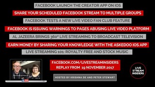 Live Stream News Week Commencing 19 November 2017
