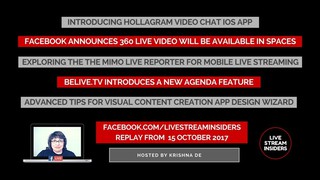 Live Stream News Week Commencing 15 October 2017