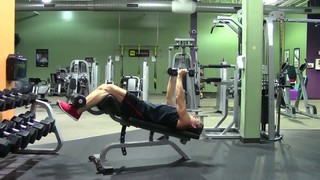Decline Dumbbell Fly - HASfit Lower Chest Exercise Demonstration - Chest ...