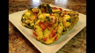Mediterranean Breakfast Egg Muffin - HASfit Healthy Breakfast Recipes - E...
