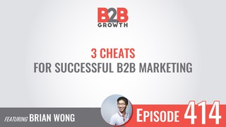 414: 3 Cheats for Successful B2B Marketing w/ Brian Wong