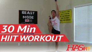 30 Minute HIIT Workout - HASfit High Intensity Interval Training Workout ...
