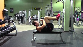 Dumbbell Pullover Crunch + Knee Raise - HASfit Compound Exercise Demonstr...