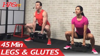 45 Min Butt and Legs Workout for Women & Men - Home Leg, Glutes, Butt and...