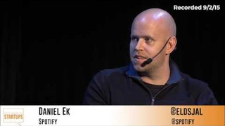 Daniel Ek, CEO of Spotify, on how hard it is to build a company