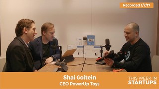 Filmed @ CES! PowerUp Toys Shai Goitein uses drone tech to make smartphon...