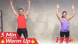 5 Min Fat Burning Cardio Warmup Exercise - 5 Minute Cardio Warm Up Exerci...
