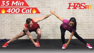 35 Min Low Impact Cardio Workout for Beginners - HIIT Beginner Workout Ro...