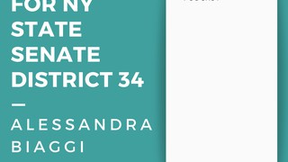 Alessandra Biaggi - Candidate for NY State Senate District 34