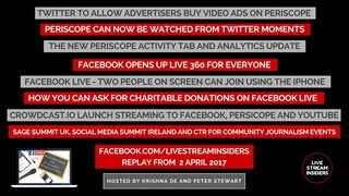 Live stream news week commencing 2 April 2017