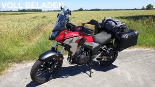 Honda CB500X (2019): So fährt sie sich voll beladen | Piotrrr Moto