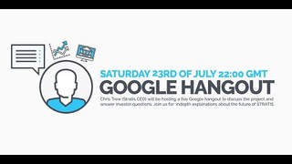 Stratis Hangout - with Chris Trew CEO of the Stratis Project