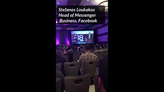 Stefanos Lukakos FB Messenger at ManyChat Conference 2018