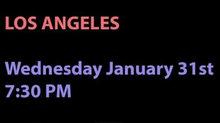 Announcement: Los Angeles 12 Rules for Life